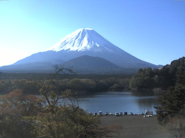 精進湖からの富士山