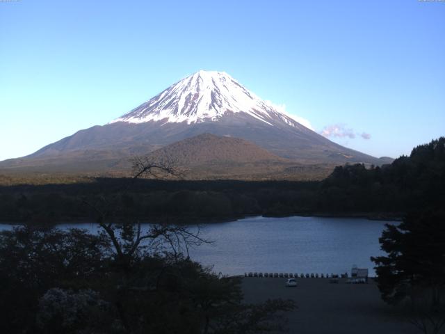 精進湖からの富士山