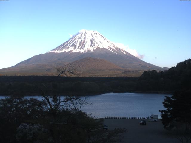 精進湖からの富士山