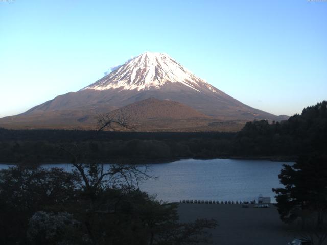 精進湖からの富士山