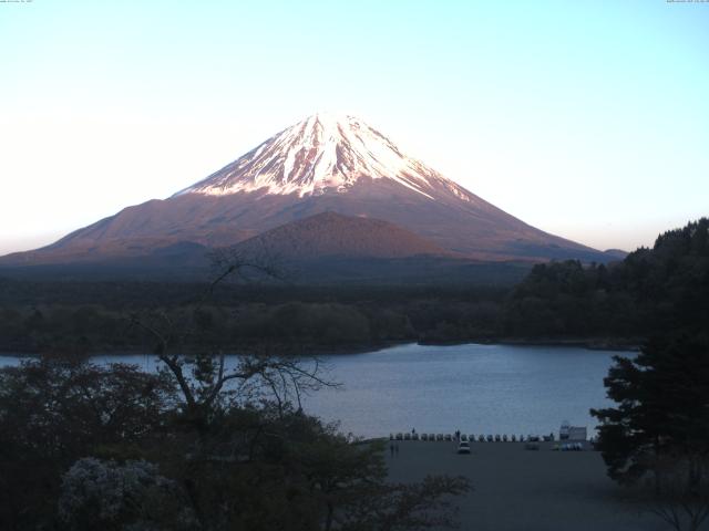 精進湖からの富士山
