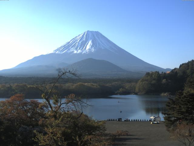 精進湖からの富士山