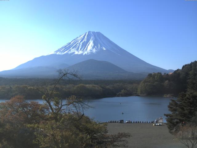 精進湖からの富士山