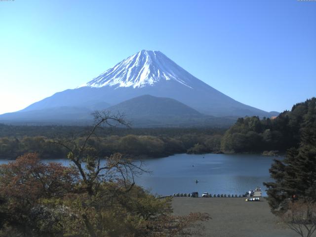 精進湖からの富士山