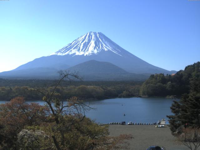 精進湖からの富士山