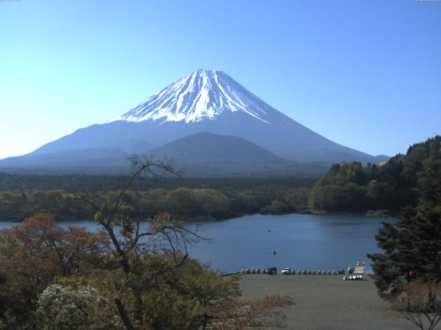 精進湖からの富士山