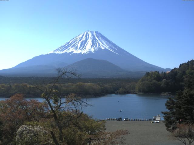 精進湖からの富士山