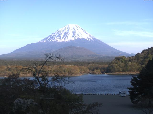 精進湖からの富士山