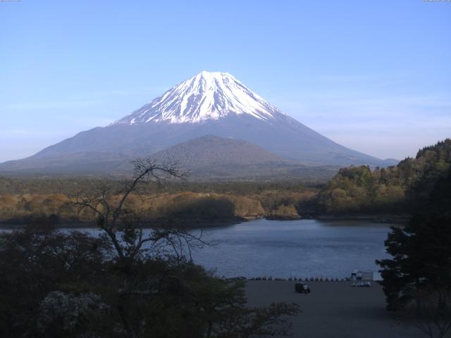 精進湖からの富士山