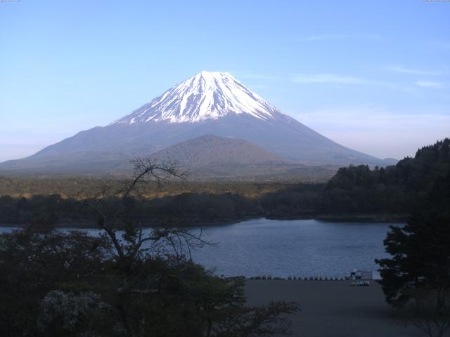 精進湖からの富士山
