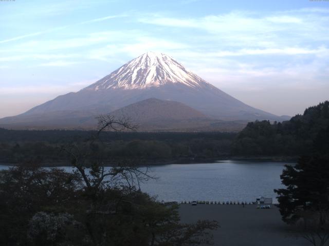 精進湖からの富士山