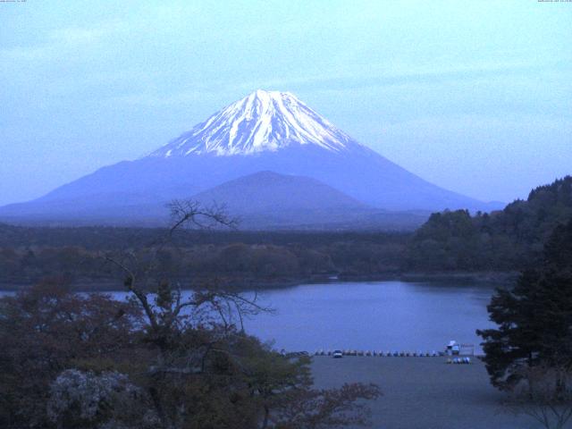精進湖からの富士山