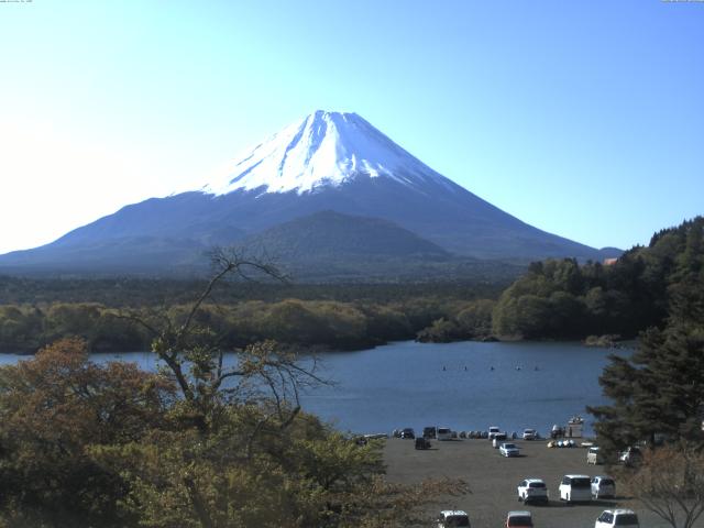 精進湖からの富士山
