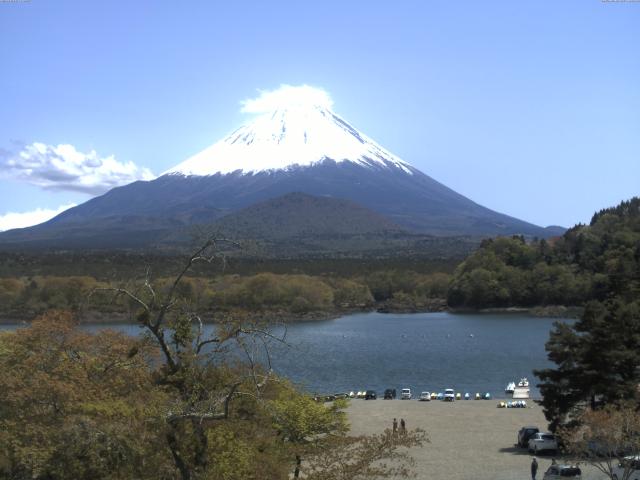 精進湖からの富士山
