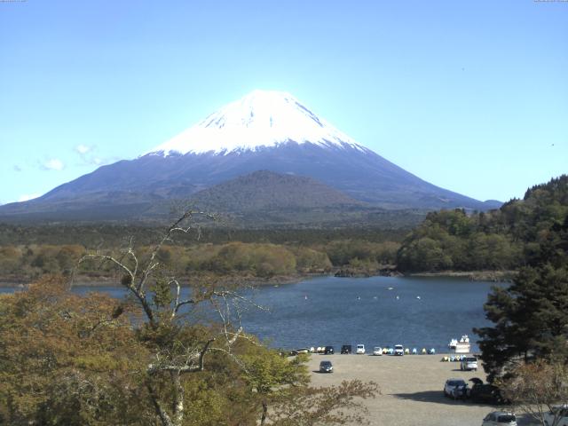 精進湖からの富士山