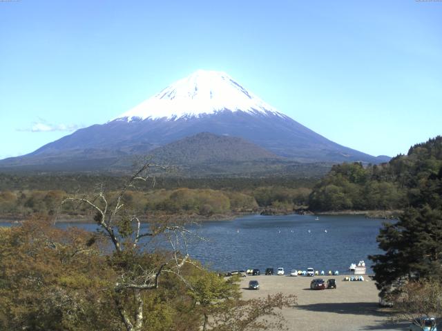 精進湖からの富士山