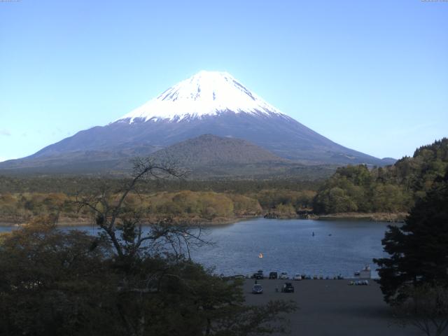 精進湖からの富士山