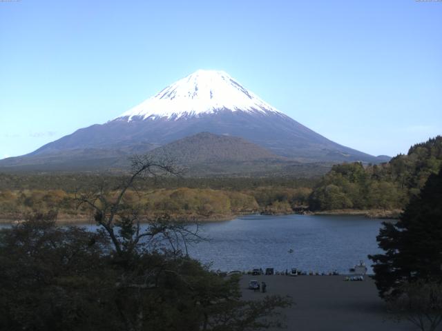 精進湖からの富士山