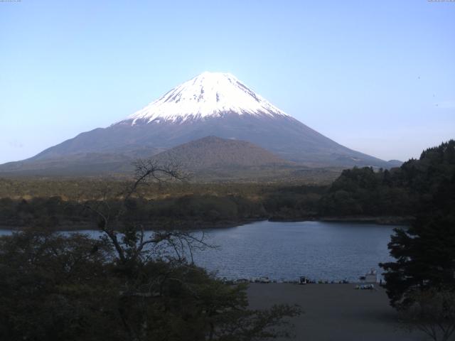 精進湖からの富士山