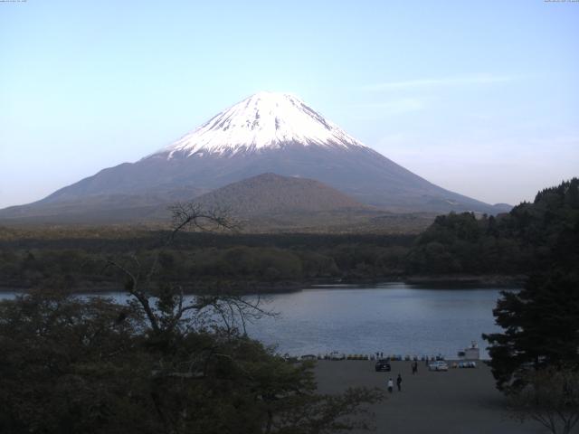 精進湖からの富士山