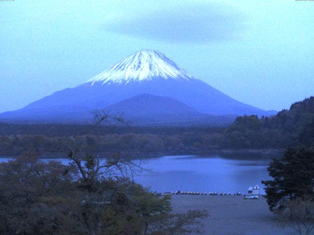 精進湖からの富士山