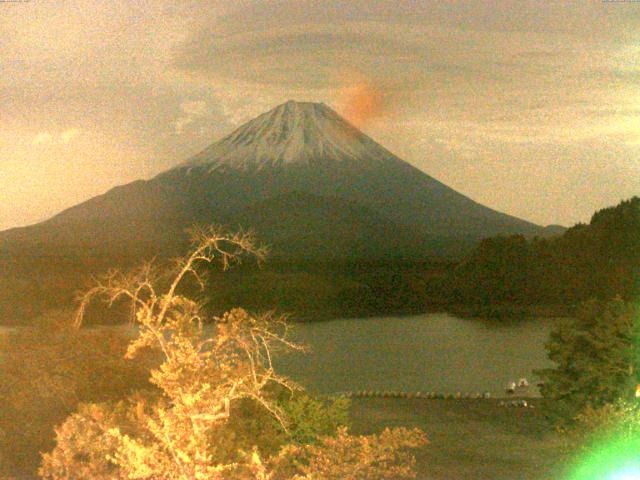 精進湖からの富士山
