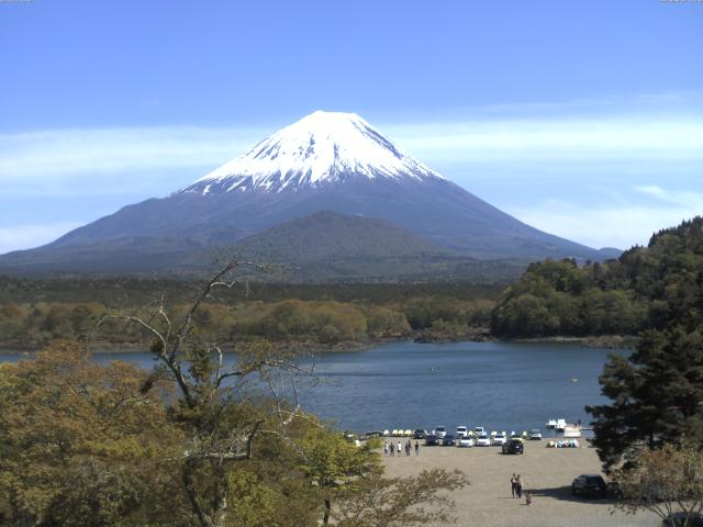 精進湖からの富士山