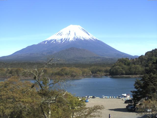 精進湖からの富士山