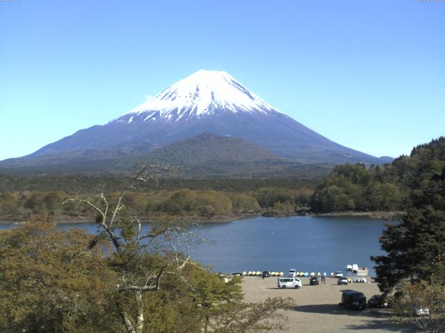 精進湖からの富士山