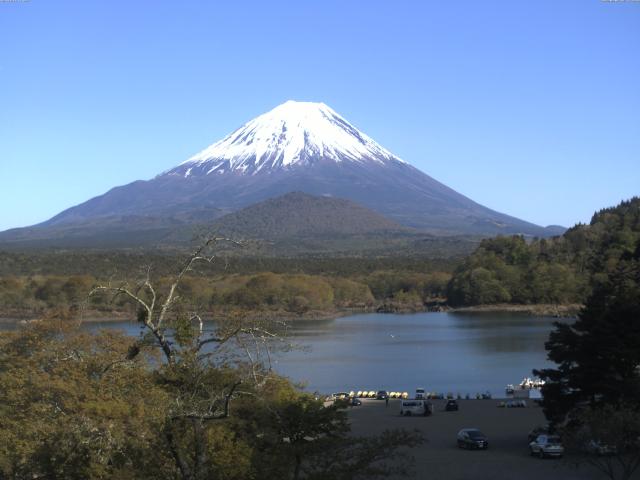 精進湖からの富士山