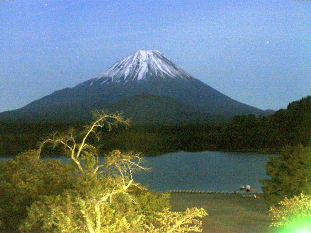 精進湖からの富士山