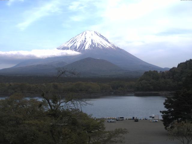 精進湖からの富士山