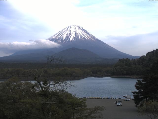 精進湖からの富士山