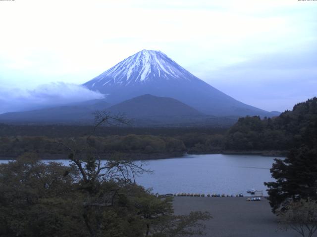 精進湖からの富士山