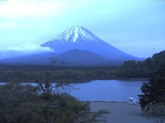 精進湖からの富士山