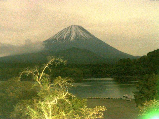 精進湖からの富士山