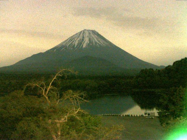 精進湖からの富士山