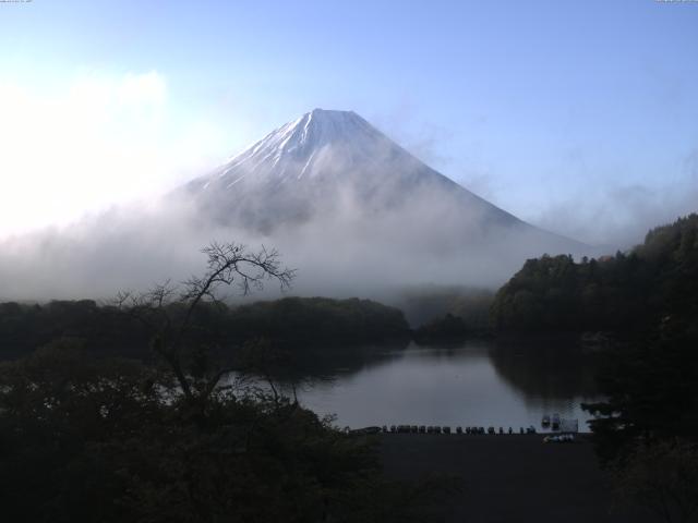 精進湖からの富士山