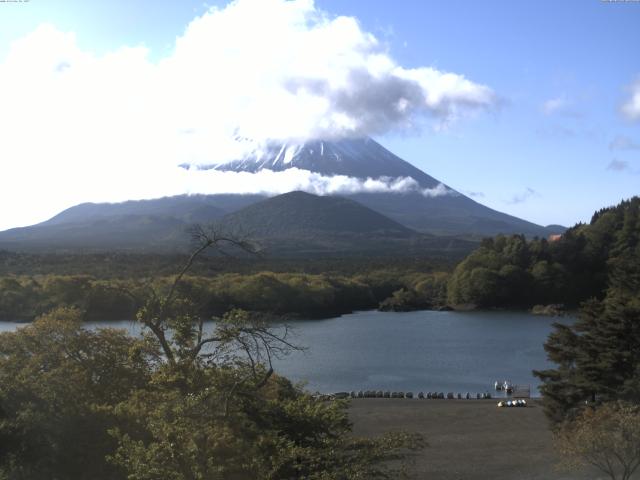精進湖からの富士山