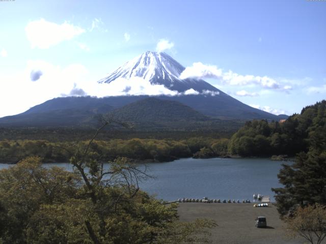 精進湖からの富士山