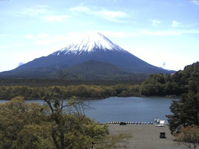 精進湖からの富士山