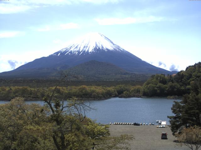 精進湖からの富士山