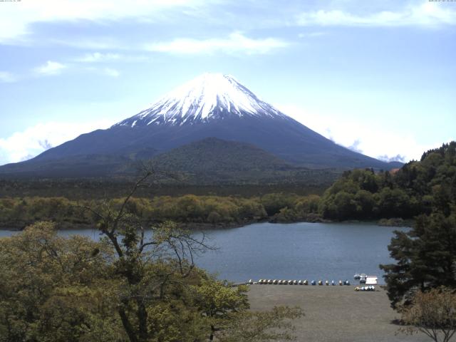 精進湖からの富士山