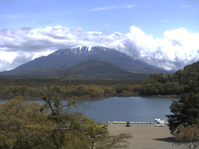 精進湖からの富士山