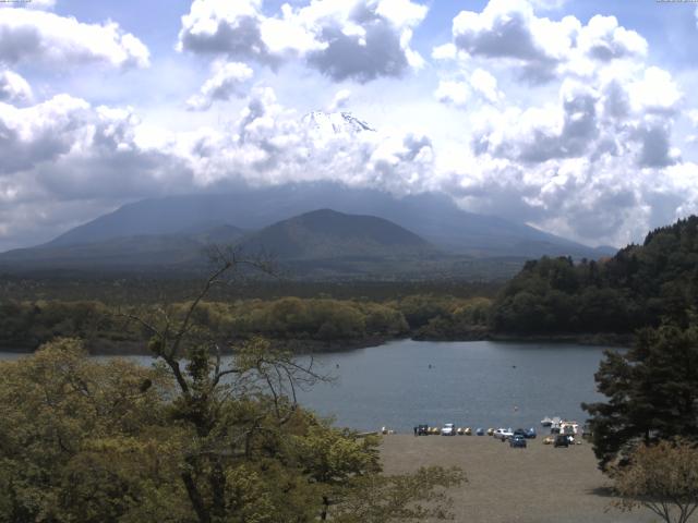 精進湖からの富士山