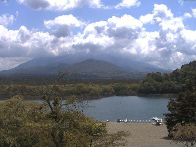 精進湖からの富士山