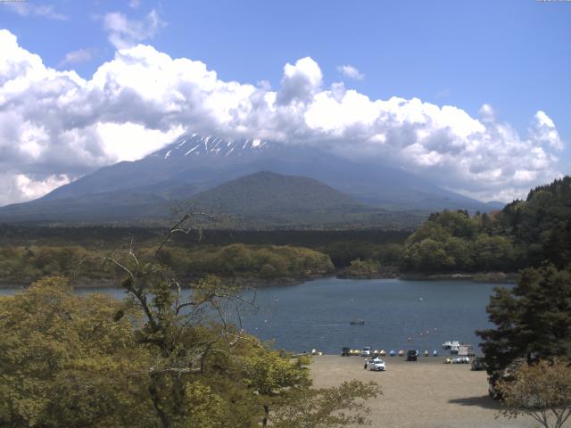 精進湖からの富士山