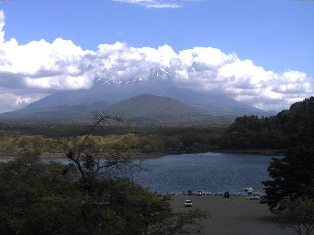 精進湖からの富士山