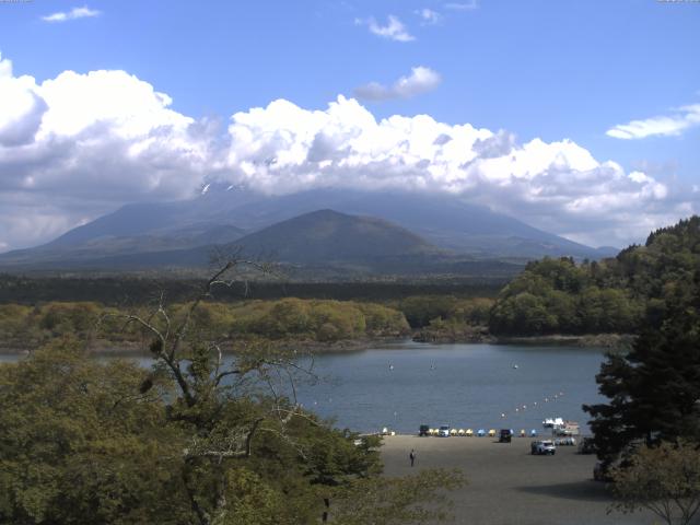 精進湖からの富士山