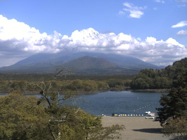 精進湖からの富士山
